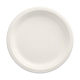 Papstar 50 Teller, Zuckerrohr "pure" ungeteilt &Oslash; 23 cm x 2 cm weiss