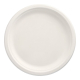 Papstar 50 Teller, Zuckerrohr "pure" ungeteilt &Oslash; 26 cm x 2 cm weiss