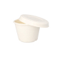 Papstar 50 Schalen, Zuckerrohr "pure" 100 ml &Oslash; 7,5 cm x 5,3 cm weiss