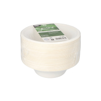 Papstar 50 Schalen, Zuckerrohr "pure" 380 ml &Oslash; 15,5 cm x 4,6 cm weiss
