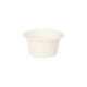 Papstar 12 Dressingschalen, Zuckerrohr "pure" 60 ml &Oslash; 6 cm x 3 cm weiss