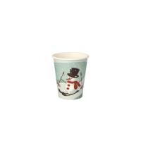 50 Trinkbecher, Pappe &quot;To Go&quot; 0,2 l &Oslash; 8 cm &Acirc;&middot; 9,2 cm &quot;Snowtime&quot;