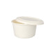 Papstar 50 Suppenbecher, Zuckerrohr "pure" 350 ml &Oslash; 10 cm x 6,4 cm weiss