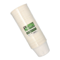 50 Suppenbecher, Zuckerrohr &quot;pure&quot; 600 ml &Oslash; 14 cm &Acirc;&middot; 9 cm weiss