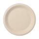 Papstar 50 Teller, Zuckerrohr "pure" ungeteilt &Oslash; 23 cm x 2 cm natur