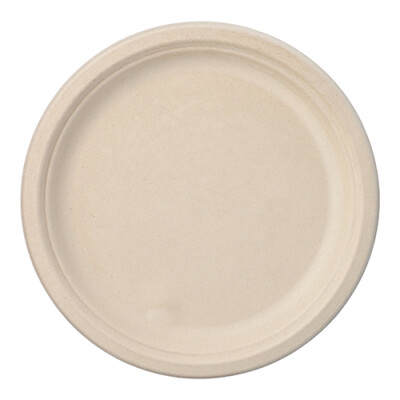 Papstar 50 Teller, Zuckerrohr "pure" ungeteilt &Oslash; 26 cm x 2 cm natur
