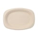 Papstar 50 Teller, Zuckerrohr &quot;pure&quot; oval 23 cm x 16 cm x 2 cm natur