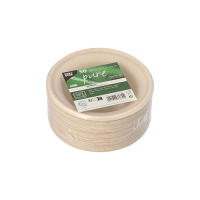 Papstar 50 Schalen, Zuckerrohr "pure" 380 ml &Oslash; 15,5 cm x 4,6 cm natur