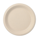 Papstar 12 Teller, Zuckerrohr "pure" ungeteilt &Oslash; 23 cm x 2 cm natur