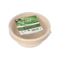 Papstar 12 Schalen, Zuckerrohr "pure" 500 ml...