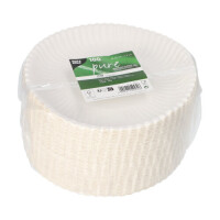 Papstar 100 Teller tief, Pappe "pure" rund &Oslash; 22 cm x 3 cm