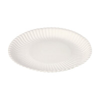 Papstar 100 Teller tief, Pappe "pure" rund &Oslash; 22 cm x 3 cm