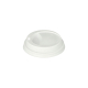100 Dom-Deckel, PS "To Go" rund &Oslash; 8 cm x 2 cm weiss