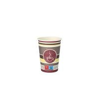 50 Trinkbecher, Pappe &quot;To Go&quot; 0,25 l &Oslash; 8 cm &Acirc;&middot; 11 cm