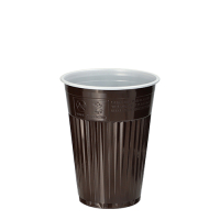 100 Thermo-Automatenbecher, PS 0,18 l &Oslash; 7,03 cm x 9 cm braun/weiss