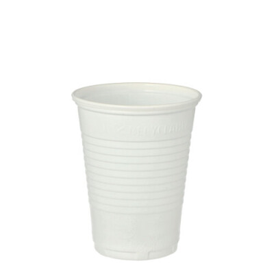 100 Trinkbecher PP 0,18 l &Oslash; 7 cm x 8,6 cm weiss