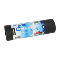 20 M&uuml;lls&auml;cke mit Zugband, LDPE 120 l 100 cm x...