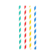 Papstar 100 Shake-Halme, Papier &Oslash; 8 mm x 21 cm farbig sortiert "Stripes"