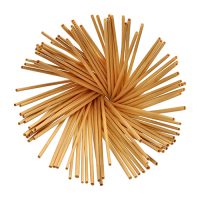 Papstar 100 Trinkhalme, Stroh "pure" &Oslash; 4 mm x 20 cm