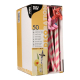 Papstar 50 Trinkhalme, Papier &Oslash; 6 mm x 20 cm farbig sortiert "Windmill"