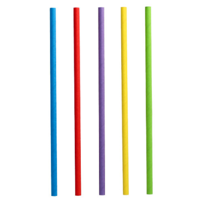Papstar 100 Shake-Halme, Papier &Oslash; 8 mm x 25 cm farbig sortiert