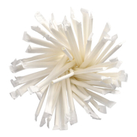 Papstar 100 Trinkhalme, flexibel, Papier "pure" &Oslash; 6 mm x 20 cm weiss einzeln geh&uuml;llt