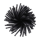 Papstar 100 Trinkhalme, Papier &Oslash; 6 mm x 20 cm schwarz