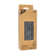 Papstar 100 Trinkhalme, Papier &Oslash; 6 mm x 20 cm schwarz