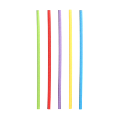 Papstar 100 Trinkhalme, Papier &Oslash; 6 mm x 20 cm farbig sortiert