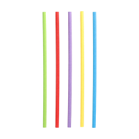 Papstar 100 Trinkhalme, Papier &Oslash; 6 mm x 20 cm farbig sortiert