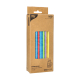 Papstar 100 Trinkhalme, Papier &Oslash; 6 mm x 20 cm farbig sortiert