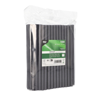 Papstar 100 Shake-Halme Papier &Oslash; 10 mm x 21 cm schwarz