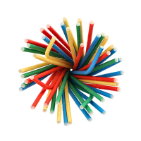 Papstar 100 Trinkhalme Papier &Oslash; 6 mm x 20 cm farbig sortiert flexibel