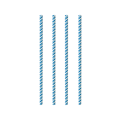 Papstar 100 Trinkhalme, Papier &Oslash; 6 mm x 20 cm "Bayrisch Blau"