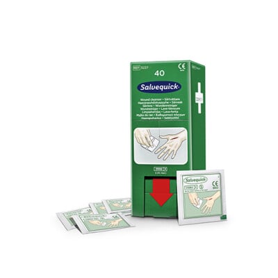 40 &quot;Cederroth&quot; Wipes Salvequick Wundreiniger refill f&uuml;r Savett-Spender REF 51011006