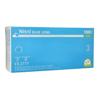100 Medi-Inn&reg; Handschuhe Nitril puderfrei "Long" blau Gr&ouml;&szlig;e L