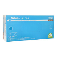 100 Medi-Inn&reg; Handschuhe Nitril puderfrei "Long" blau Gr&ouml;&szlig;e XL