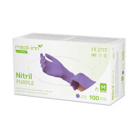 100 &quot;Medi-Inn&Acirc;&reg; Classic&quot; Handschuhe, Nitril puderfrei lila &quot;Nitril Purple&quot; Gr&ouml;&szlig;e M