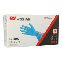 100 &quot;WORK-INN&quot; Handschuhe, Latex puderfrei blau...