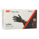 100 &quot;WORK-INN/PS&quot; Handschuhe, Latex puderfrei &quot;Black Grip&quot; schwarz Gr&ouml;&szlig;e M