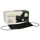 50 Medi-Inn&reg; Mundschutz Type II 3-lagig 9 cm x 17,5 cm schwarz mit Nasenb&uuml;gel