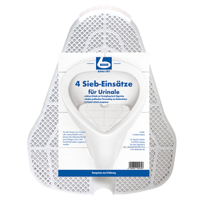 4 &quot;PCCP1035&quot; Siebeins&auml;tze f&uuml;r Urinale