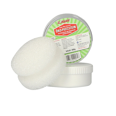 "Starglanz" &Ouml;ko-Putzstein weiss 300 gr. inkl. Putzschwamm