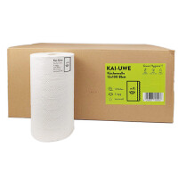 12 Rollen "Green Hygiene" K&uuml;chenrollen "KAI-UWE" &Oslash; 13 cm x 22 cm x 24,7 cm 100 Blatt, 3-lagig