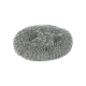 10 Topfreiniger, Draht rund &Oslash; 12 cm x 3 cm silber , kratzend