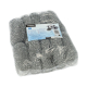 10 Topfreiniger, Draht rund &Oslash; 12 cm x 3 cm silber , kratzend
