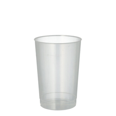 40 Mehrweg-Trinkbecher PP 0,2 l &Oslash; 6,8 cm x 9,8 cm transluzent unzerbrechlich
