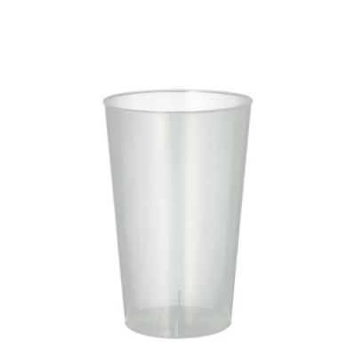 25 Mehrweg-Trinkbecher PP 0,3 l &Oslash; 7,8 cm x 11,8 cm transluzent unzerbrechlich