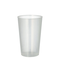 25 Mehrweg-Trinkbecher PP 0,3 l &Oslash; 7,8 cm x 11,8 cm transluzent unzerbrechlich