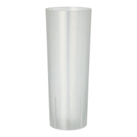 10 Mehrweg-Gl&auml;ser f&uuml;r Longdrinks PP 0,3 l &Oslash; 5,85 cm x 15,2 cm transluzent unzerbrechlich